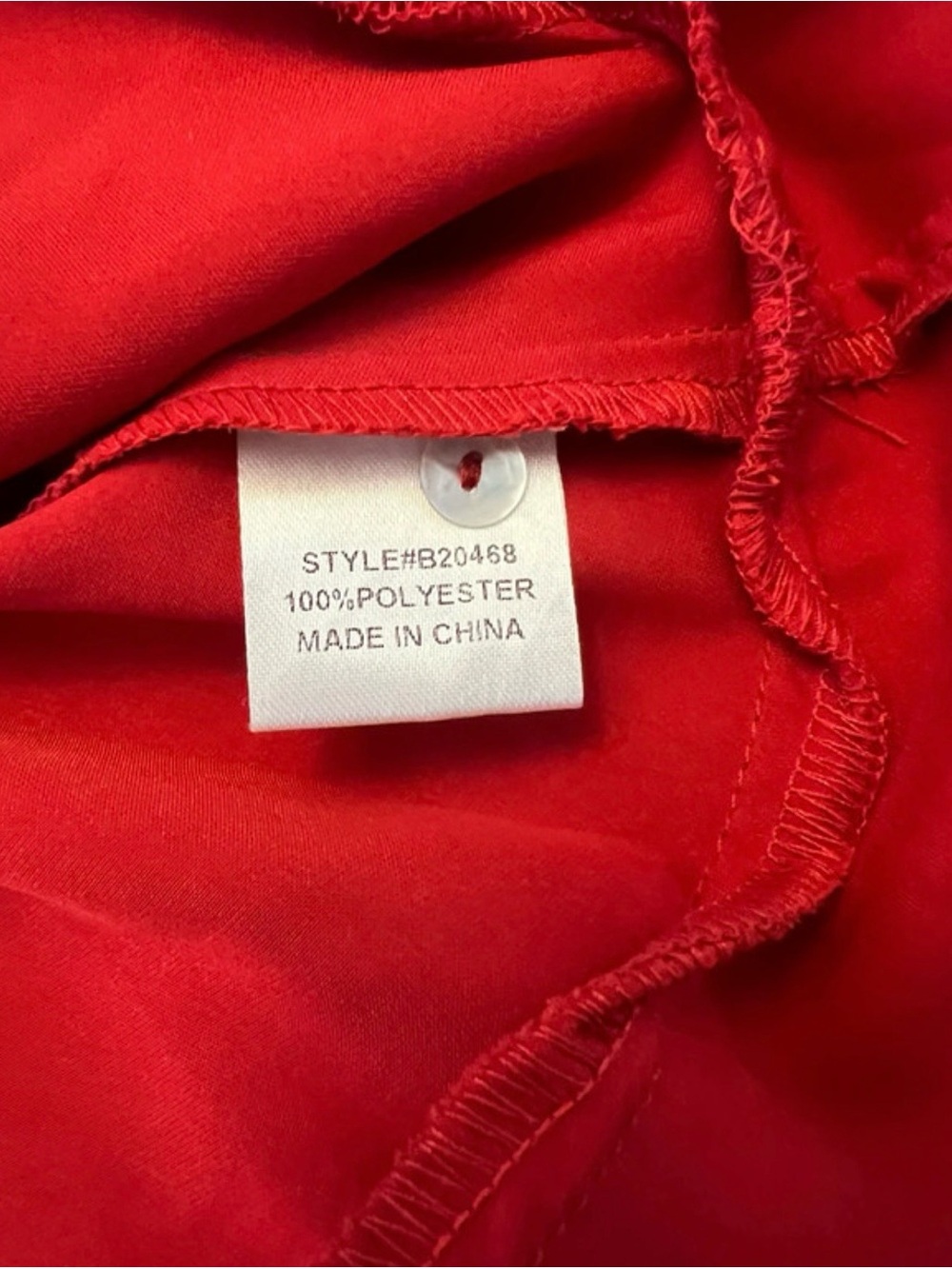 Red Long-Sleeve Ruffle-Hem Mini Dress - Picture 4 of 7